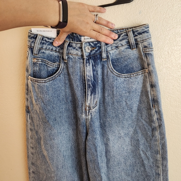 WeWoreWhat High Rise Wide Leg Jeans NEW Size 26 - Picture 9 of 11